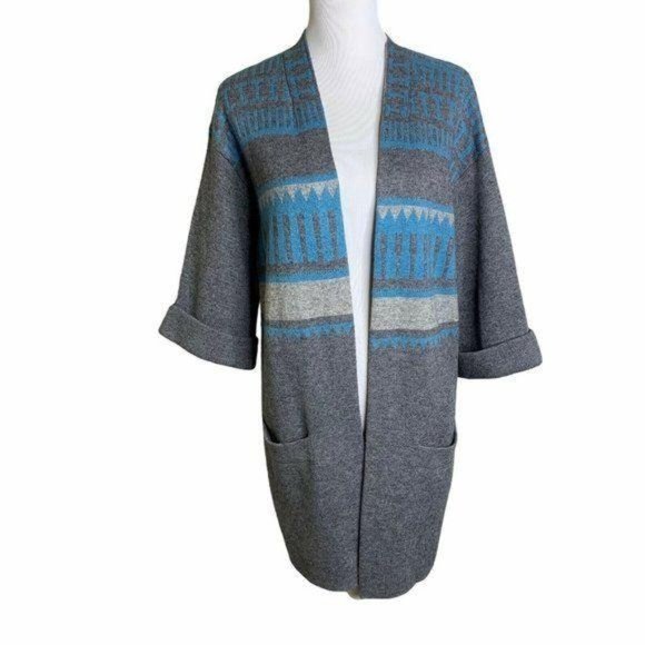 Sundance Sweaters - SUNDANCE Lambswool Cashmere Crop Sleeve Cardigan